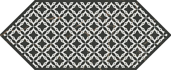 Декор KERAMA MARAZZI Келуш HGD\A480\35006 чёрно белый глянцевый 14х34см 0,048кв.м.