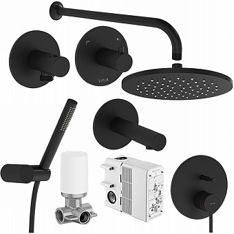 Душевая система VITRA Origin A49284EXP чёрный