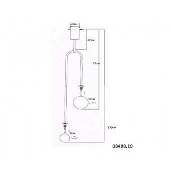 Светильник подвесной KINK Light Ирэн 08488-20,19 10Вт G4
