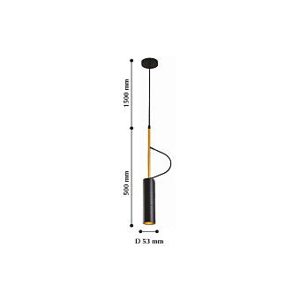 Светильник подвесной Favourite Tube 2107-1P 5Вт LED