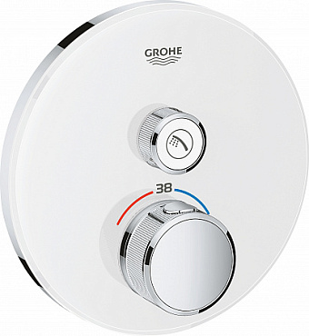 Смеситель для душа GROHE Grohtherm SmartControl 29150LS0 белый/хром
