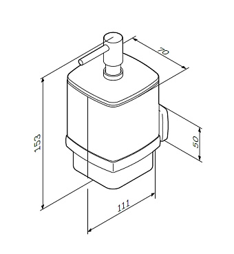 Дозатор AM-PM Gem A9036900 хром