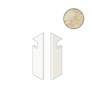 Плитка для ступеней Atlas Concord Италия Norde A583 Magnesio Battiscopa Sag.Dx 7,2х30см 0,259кв.м. неполированная