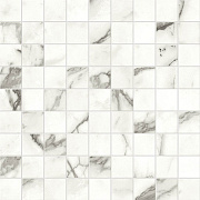 Керамическая мозаика Atlas Concord Италия Marvel Shine A415 Statuario Supremo Mosaico Matt 30х30см 0,9кв.м.