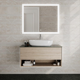 Тумба под раковину подвесная KERAMA MARAZZI Plaza Modern PLB.M.100.1\OAK.O 48х100х51,1см