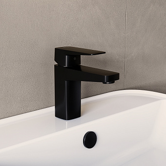 Смеситель для раковины VITRA Root Square A4273136EXP матовый чёрный