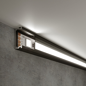 Профиль для светодиодной ленты Elektrostandard a053618 LL-2-ALP006 2000мм чёрный