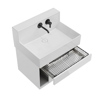 Тумба под раковину подвесная KERAMA MARAZZI Logica LO.M.65.WHT 46х65,5х41,5см