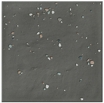 Матовый керамогранит WOW Stardust 126394 Pebbles Nero 15х15см 0,482кв.м.