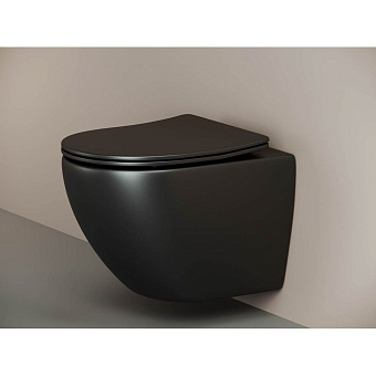 Унитаз подвесной Ceramica Nova Metropol CN4002MB безободковый с микролифтом