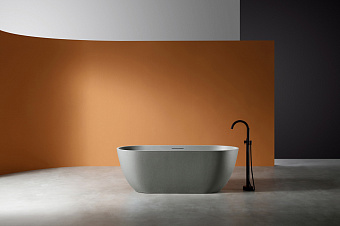 Ванна каменная Abber Frankfurt AM9941MLG 170х75см отдельностоящая