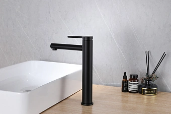 Смеситель для раковины Abber Emotion AF8811B чёрный матовый