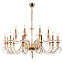 Люстра подвесная CRYSTAL LUX CATARINA CATARINA SP12+6 V2 GOLD/TRANSPARENT-COGNAC 1080Вт 18 лампочек E14