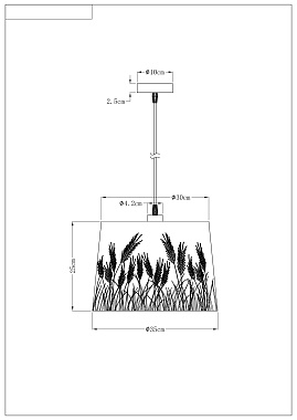 Светильник подвесной Arte Lamp CELESTA A2769SP-1WH 60Вт E27