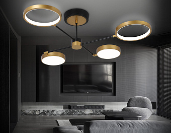 Люстра потолочная Ambrella COMFORT LineTech FL5153 56Вт 4 лампочек LED