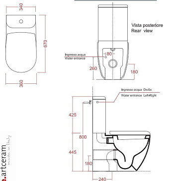 Унитаз напольный ArtCeram FILE 2.0 FLV003 17 00 с микролифтом