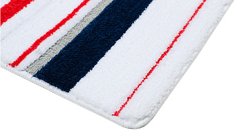 Коврик для ванной FIXSEN Tomy FX-5010U 45х45см Белый/красный