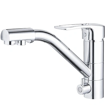 Смеситель для кухни Maxonor MN4304 поворотный излив хром