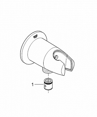 Шланговое подключение GROHE 28406000 хром