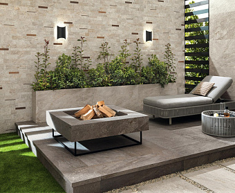 Керамическая мозаика Atlas Concord Италия Norde A598 Platino Brick Corten 39х27,8см 0,65кв.м.