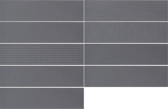 Настенная плитка WOW Gradient 109163 Decor Black Matt 7,5х30см 0,444кв.м. матовая