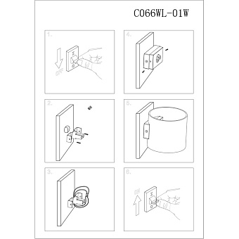 Светильник настенный Maytoni Rond C066WL-01B 50Вт G9