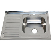 Мойка кухонная MELANA 8060 007/2 R (*10) 80х60см хром