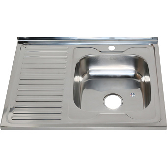Мойка кухонная MELANA 8060 016/2 R (*10) 80х60см хром