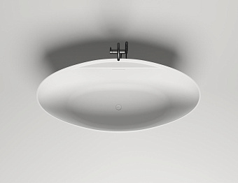 Ванна каменная SALINI DIVA 102211G S-Sense глянцевая 178х85,5см отдельностоящая