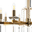 Люстра подвесная CRYSTAL LUX MARRON MARRON SP8 BRASS 480Вт 8 лампочек E14