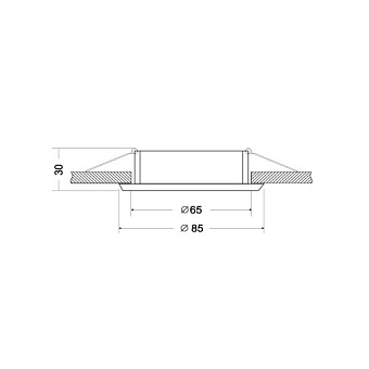 Светильник точечный встраиваемый Maytoni Slim DL027-2-01W 50Вт GU10