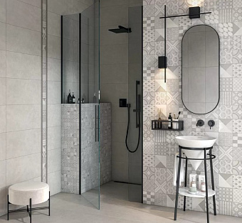 Настенная плитка KERAMA MARAZZI Онда 11219R серый 30х60см 1,26кв.м. матовая