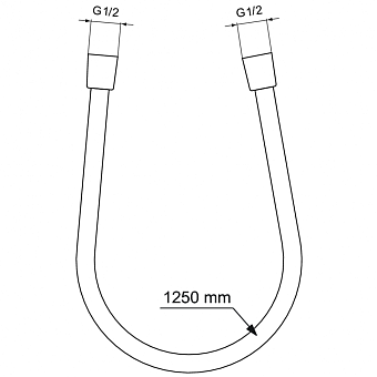 Душевой шланг IDEAL STANDARD BE125A5 125см magnetic grey