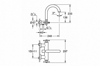 Смеситель для ванны GROHE Atrio New 25010DC3 хром
