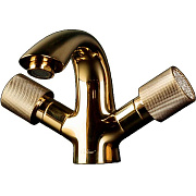 Смеситель для раковины Boheme Royal Cristal 291-Royal/CRST золотой