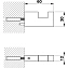 Крючок Cisal Quad QU09071040 чёрный (матовый)
