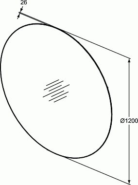 Зеркало IDEAL STANDARD CONCA T3960BH 120х120см с подсветкой