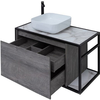 Тумба под раковину подвесная AQUANET Nova Lite Loft 261656 44х90х51,8см