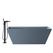 Ванна каменная Abber Berlin AM9912G 170х75см отдельностоящая
