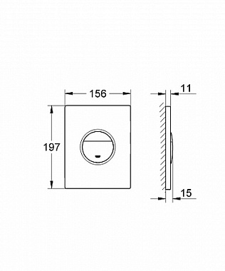 Панель смыва GROHE Nova Cosmopolitan 38765000 хром