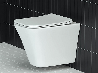 Унитаз подвесной Ceramica Nova MONO CN1902 безободковый с микролифтом