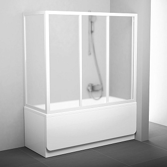 Стеклянная шторка на ванну RAVAK APSV 95040102ZG 137х80см