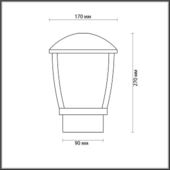 Светильник ландшафтный Odeon NATURE 4051/1B 100Вт IP44 E27 серый