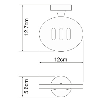 Мыльница WASSERKRAFT Isen K-4000 K-4069 хром