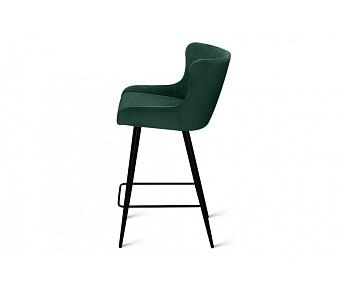 Барный стул AERO 44х53х91см велюр/сталь Dark Green