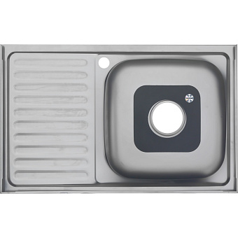Мойка кухонная MELANA 8050 005 t R (*10) 80х50см хром