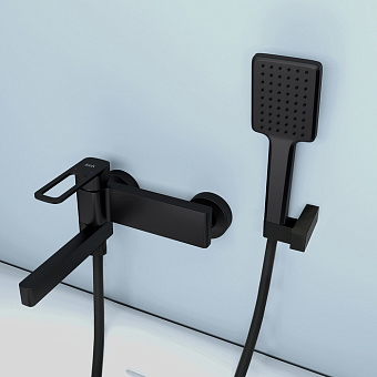 Смеситель для ванны IDDIS Slide SLIBL00i02 чёрный матовый