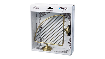 Мыльница FIXSEN RETRO FX-83809B античная латунь