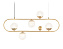 Люстра подвесная Ambrella TRADITIONAL Crystal TR5433 560Вт 5 лампочек G9