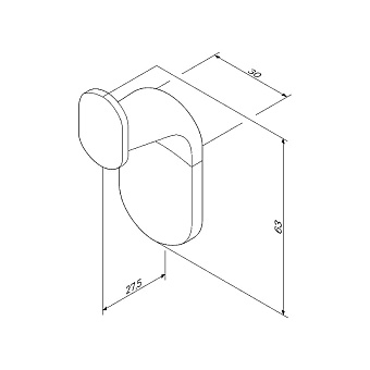 Крючок AM-PM X-Joy A84345522 чёрный
